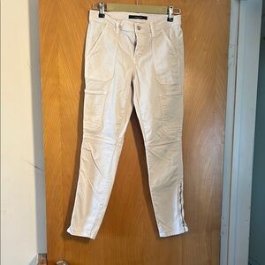 J Brand Cream Skinny Jeans